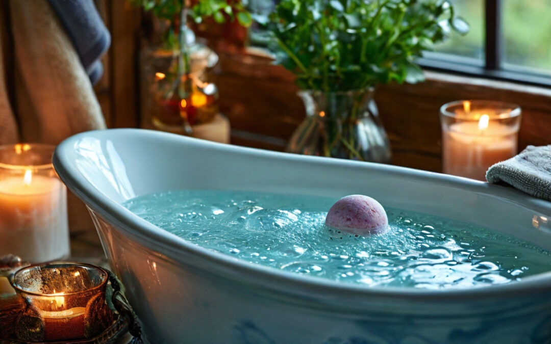 Обложка для статьи про Успокаивающие бомбочки для ванны: домашнее СПА для души и кожи