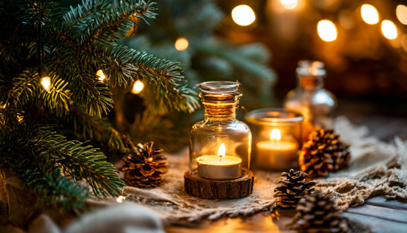 Обложка для статьи про Новогодняя ароматерапия: теплое волшебство эфирных масел дома